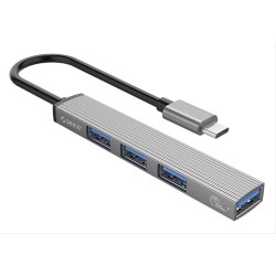 ORICO USB-C hub AH-13, 4x USB ports, γκρι ORICO USB-C hub AH-13, 4x USB ports, γκρι