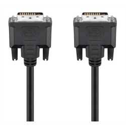 GOOBAY καλώδιο DVI-D 24+1 93573, 30AWG, Full HD, 1.8m, μαύρο