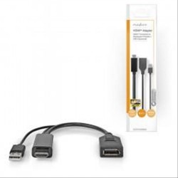 Μετατροπέας HDMI σε DisplayPort θηλ., 0.20m. NEDIS CCGP34300BK02 Μετατροπέας HDMI σε DisplayPort θηλ., 0.20m. NEDIS CCGP34300BK02