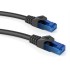 POWERTECH καλώδιο U/UTP Cat 6 CAB-N279, copper 24AWG 0.5mm, 0.25m, μαύρο