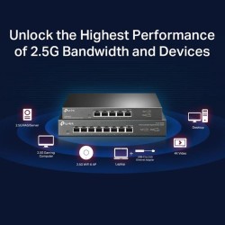 TP-LINK Multi-Gigabit Desktop Switch TL-SG108-M2, 8-Port 2.5G, Ver. 1.0