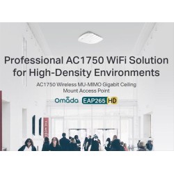 TP-LINK ασύρματο access point EAP265 HD, AC1750 Dual Band, οροφής, V.1.0
