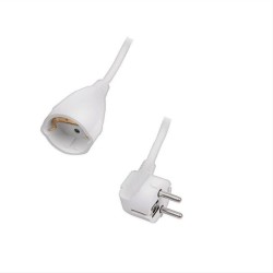 SONORA Προέκταση καλωδίου σούκο 5 μέτρα (3 x 1.5 mm²), σε λευκό χρώμα EC5W100 SONORA Προέκταση καλωδίου σούκο 5 μέτρα (3 x 1.5 mm²), σε λευκό χρώμα EC5W100