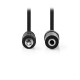 NEDIS Καλώδιο ήχου 3,5mm αρσ. Stereo - 3,5mm Stereo θηλ., 2m CAGT22050BK20