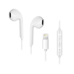 Forcell earphones stereo for Apple iPhone Lightning 8-pin NEW BOX white Forcell earphones stereo for Apple iPhone Lightning 8-pin NEW BOX white
