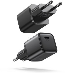 Joyroom fast wall charger USB Type C 20W Power Delivery Quick Charge 3.0 AFC black
