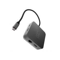 Docking Station HUB USB-C Green Cell 6in1 (USB 3.0 HDMI Ethernet USB-C) for Apple MacBook, Dell XPS