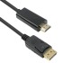 Καλώδιο DeTech DP 14+1 cooper σε HDMI, 5m, Μαύρο - 18275