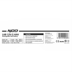 Μπαταρία μολύβδου 12V-2.4AH.NOD LAB 12V2.4AH Μπαταρία μολύβδου 12V-2.4AH.NOD LAB 12V2.4AH