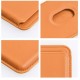 Leather Mag Wallet orange