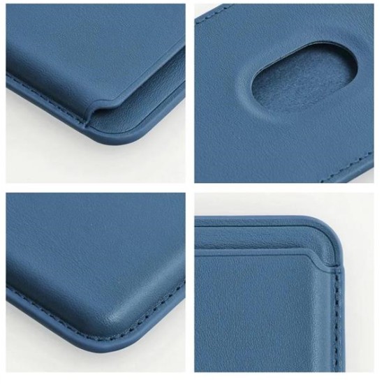 Leather Mag Wallet blue