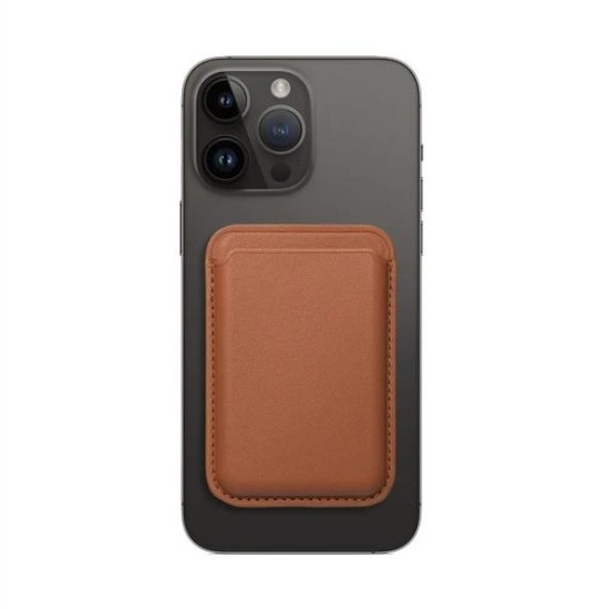 Leather Mag Wallet brown