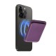 Leather Mag Wallet dark violet