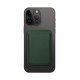 Leather Mag Wallet dark green