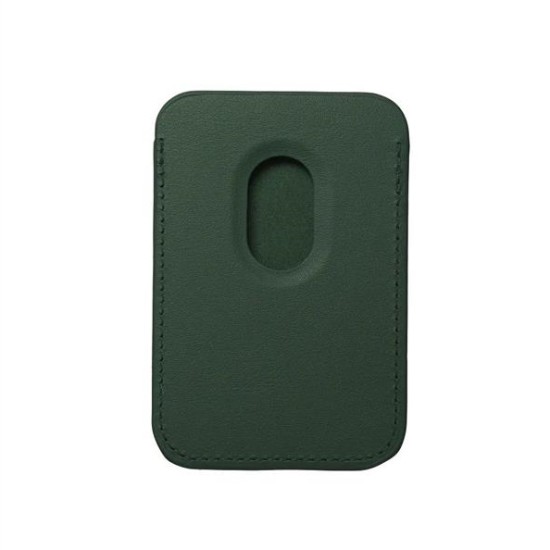 Leather Mag Wallet dark green