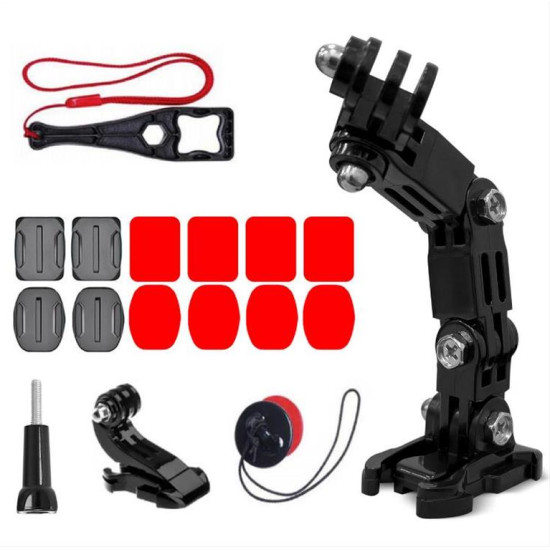 GoPro Set of Helmet Mounting Accessories for GoPro, DJI, Insta360, SJCam, Eken Sports Cameras (GoPro Cycling Helmet Chin Holder) GoPro Set of Helmet Mounting Accessories for GoPro, DJI, Insta360, SJCam, Eken Sports Cameras (GoPro Cycling Helmet Chin Holder)