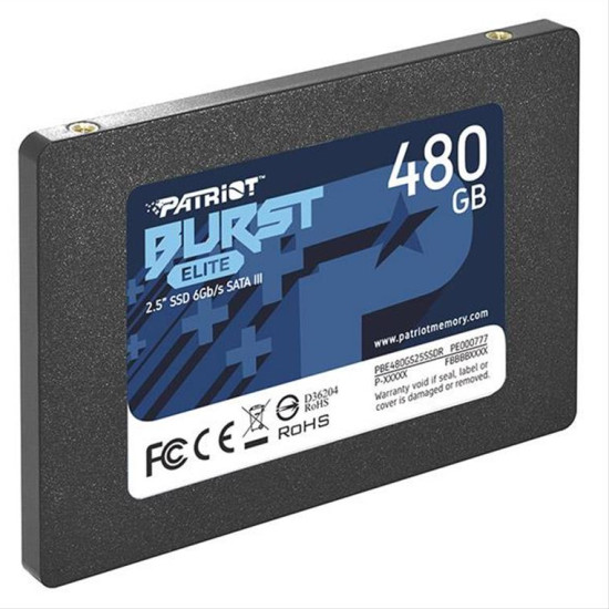 SSD PATRIOT PBE480GS25SSDR BURST ELITE 480GB 2.5'' SATA 3