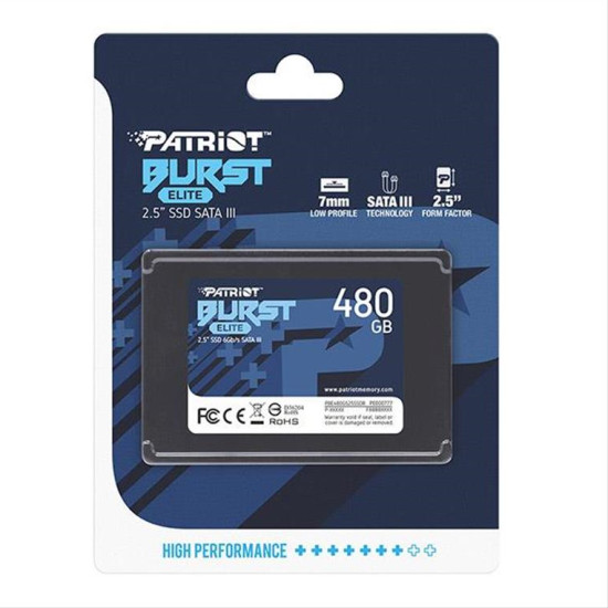 SSD PATRIOT PBE480GS25SSDR BURST ELITE 480GB 2.5'' SATA 3