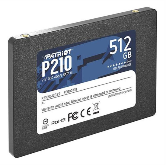 SSD PATRIOT P210S512G25 P210 512GB 2.5'' SATA 3