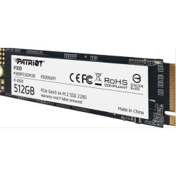 PATRIOT P300 SSD 512GB M.2 NVME PCI EXPRESS 3.0 P300P512GM28
