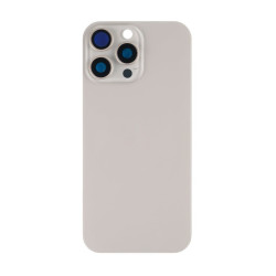 For Apple iPhone 16 Pro Max Back Glass Without NFC,Camera Frame Natural Titanium Compatible