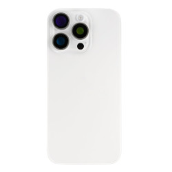 For Apple iPhone 16 Pro Max Back Glass With NFC, Enlarged Camera Frame White Titanium Compatible