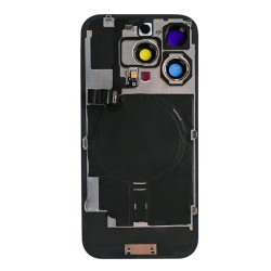 For Apple iPhone 16 Pro Max Back Glass With NFC, Enlarged Camera Frame White Titanium Compatible