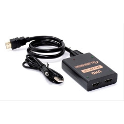 POWERTECH HDMI splitter CAB-H173, 1-in σε 2-out, 4K/30Hz, HDR/HDCP, μαύρο POWERTECH HDMI splitter CAB-H173, 1-in σε 2-out, 4K/30Hz, HDR/HDCP, μαύρο