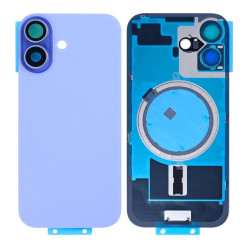 For Apple iPhone 17 Back Glass Without NFC, Enlarged Camera Frame Mist Blue Compatible