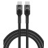 POWERTECH USB-C - C, PD 60W, 1M, BLACK