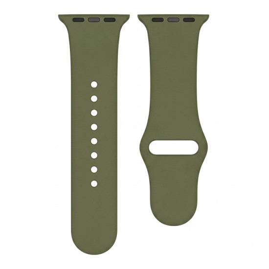 Silicone Strap APS Silicone Watch Band Ultra 8/7/6/5/4/3/2, SE (45/44/42mm) Strap Olive Green