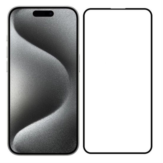 POWERTECH tempered glass 5D TGC-0660 για iPhone 15 Pro Max, full glue POWERTECH tempered glass 5D TGC-0660 για iPhone 15 Pro Max, full glue
