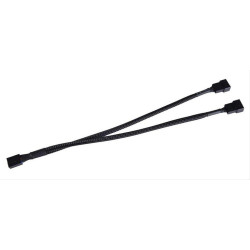 POWERTECH καλώδιο 4-pin pwm σε 2x 4-pin pwm CAB-W048, 0.15m, μαύρο