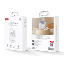 XO X33 Bluetooth ακουστικά handsfree με θήκη φόρτισης, σε λευκό χρώμα