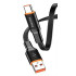KAKUSIGA καλώδιο USB-C σε USB KSC-999, 5A, 480Mbps, flat, 1m, μαύρο