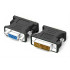 POWERTECH αντάπτορας VGA θηλυκό σε DVI 24+5 αρσενικό CAB-G035, μαύρος