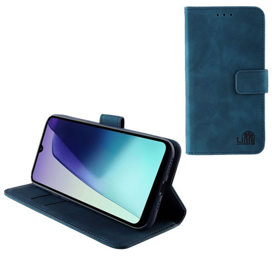 LIME XIAOMI REDMI 14C/ REDMI A4/ POCO C75/ POCO M7 5G 6.88" MAGNET BOOK STAND CLIP DARK BLUELIME XIAOMI REDMI 14C/ REDMI A4/ POCO C75/ POCO M7 5G 6.88" MAGNET BOOK STAND CLIP DARK BLUE
