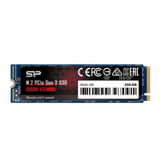 SILICON POWER ACE A80 SSD PCIe GEN 3x4 NVMe 1.3 SLC 256GB M.2 HMB - DRAM Max 3100/1100 Mb/s