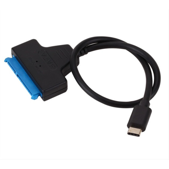 POWERTECH καλώδιο σύνδεσης HDD/SSD CAB-UC060, USB-C σε SATA 6Gbps, μαύρο POWERTECH καλώδιο σύνδεσης HDD/SSD CAB-UC060, USB-C σε SATA 6Gbps, μαύρο