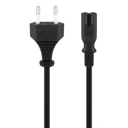 GOOBAY καλώδιο τροφοδοσίας Euro 95038, 2x 0.75mm², 3m, μαύρο GOOBAY καλώδιο τροφοδοσίας Euro 95038, 2x 0.75mm², 3m, μαύρο