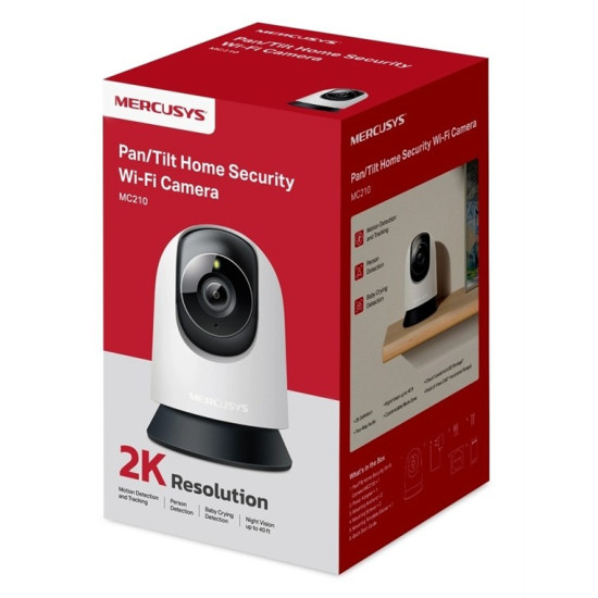 MERCUSYS smart κάμερα MC210,2K/3MP,WiFi,PTZ,SD