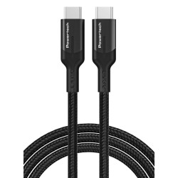 POWERTECH καλώδιο USB-C PTR-0140, PD 240W 5A, copper, 1m, μαύρο