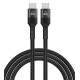 POWERTECH καλώδιο USB-C PTR-0131,PD 60W,copper,60cm,μαύρο