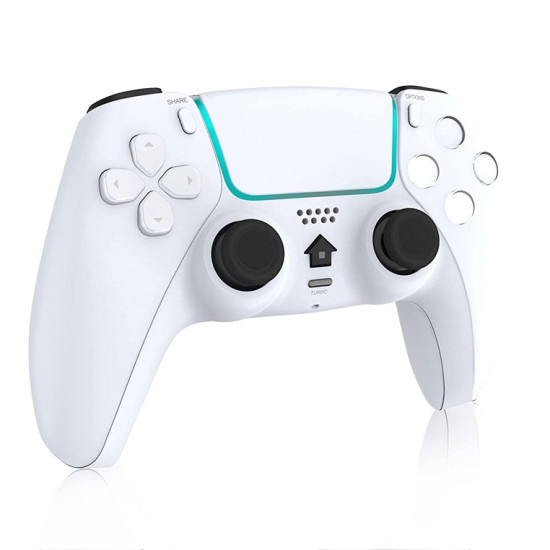 For PlayStation 4-PlayStation 5-PC Wireless Bluetooth Game Controller T28 White