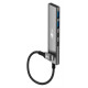 GOOBAY USB hub 76563,4x θυρών,USB 3.2,5Gbps,USB-C,γκρι