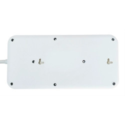 POWERTECH πολύπριζο ασφαλείας PT-1534,8 θέσεων,16A,1.5m,λευκό