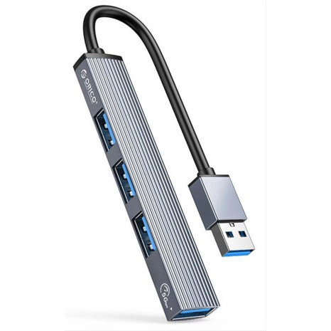 ORICO USB hub AH-A13 4x θυρών, USB 3.0, 5Gbps, USB γκρι ORICO USB hub AH-A13 4x θυρών, USB 3.0, 5Gbps, USB γκρι