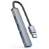 ORICO USB hub AH-A13 4x θυρών, USB 3.0, 5Gbps, USB γκρι
