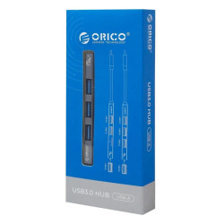 ORICO USB hub AH-A13 4x θυρών, USB 3.0, 5Gbps, USB γκρι ORICO USB hub AH-A13 4x θυρών, USB 3.0, 5Gbps, USB γκρι
