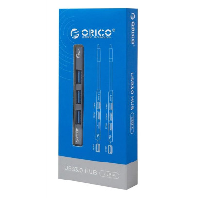 ORICO USB hub AH-A13 4x θυρών, USB 3.0, 5Gbps, USB γκρι ORICO USB hub AH-A13 4x θυρών, USB 3.0, 5Gbps, USB γκρι